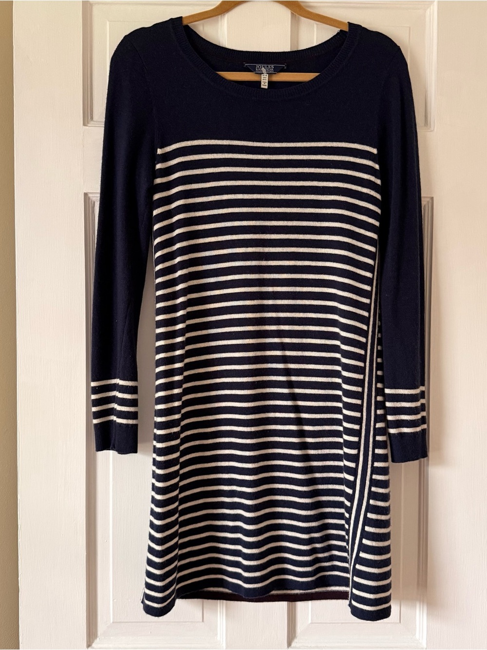 Joules Knitwear Navy Seaham Textured Dress